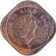 Very Rare Cupro Nickel Half Anna Coin of King George VI of Bombay Mint of 1947 with Toning.