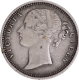 Scarce Silver Half Rupee Coin of Victoria Queen of Madras Mint of 1840.