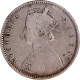 Very Rare Silver Half Rupee Coin of Victoria Queen of Calcutta Mint of 1862.