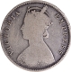 Extremely Rare Silver Half Rupee Coin of Victoria Empress of Calcutta Mint of 1883.