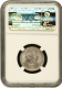 NGC MS 63 Graded Silver Half Rupee Coin of King George V of Bombay Mint of 1917.