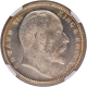 NGC MS 63 Graded Silver One Rupee Coin of King Edward VII of Calcutta Mint of 1903.