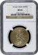 NGC MS 63 Graded Silver One Rupee Coin of King George V of Calcutta Mint of 1914.