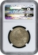 NGC MS 63 Graded Silver One Rupee Coin of King George V of Calcutta Mint of 1914.