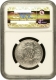 NGC MS 63 Graded Silver One Rupee Coin of King George V of Bombay Mint of 1922.