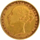 Gold Sovereign Coin of Queen Victoria of Australia of 1878.