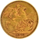 Gold Sovereign Coin of Queen Victoria of Australia of 1878.