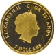 Gold Five Dollars Proof Coin of Cook Islands of 2018.