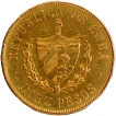 Gold Ten Pesos Coin of Cuba of 1916.