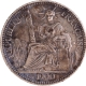 Silver Ten Centimos Coin of Queen Marianne of France of 1900.