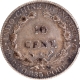 Silver Ten Centimos Coin of Queen Marianne of France of 1900.