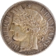 Silver One Francs Coin of Third Republic of France of 1872.