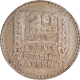 Silver Twenty Francs Coin of Third Republic of France of 1933.