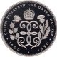 Proof Silver Five Pounds  Coin of 90th Birthday Anniversary of Queen Elizabeth II  of United Kingdom of 1990.