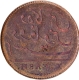 Error Copper Ten Cash Coin of Madras Presidency.