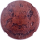 Extremely Rare Lakhi Brockage Error Copper Half Anna Coin of East India Company of Calcutta Mint of 1845.