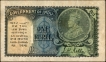 1935 One Rupee Banknote of King George V Signed by J W Kelly.