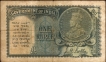 One Rupee Banknote of King George V Signed by J W Kelly of 1935 of British India.