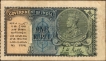 One Rupee Banknote of King George V Signed by J W Kelly of 1935.