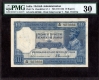 PMG Graded 30 Very Fine Ten Rupees Banknote of King George V Signed by H Dennig of 1925.