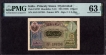 PMG Graded 63  Choice Uncirculated  Exceptional Paper Quality One Rupee Banknotes Signed by C V S Rao of Hyderabad State of 1946.