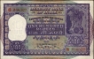 One Hundred Rupees Banknote Signed by P C Bhattacharya of 1960 of Republic India.