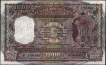 One Thousand Rupees Banknote Signed by N C Sengupta of Bombay Circle of Republic India of 1975.