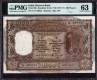 PMG Graded 63 Choice Uncirculated One Thousand Rupees Banknote Signed by K R Puri of Bombay Circle of Republic India of 1975.