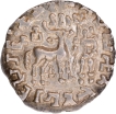 Very Rare Silver Drachma Coin of Amoghbuti of Kunindas of Three arched hill below the Deer.