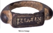 Very Rare Copper Ring of Kaushambi Region used as Seal with Brahmi legend Kutapalitasya.