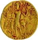 Very Rare Vasishka Gold Dinar Oesho type Coin of Kushan Dynasty.