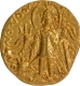 Very Rare Gold Dinar of Vasudeva II of Kushan Dynasty of Ardokhsho type of Gandhara Mint.