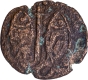 Unlisted Copper Kasu Coin of Later Pandyas with two fishes.