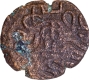 Unlisted Copper Kasu Coin of Later Pandyas with two fishes.