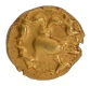 Very Rare Gold Half Varaha Gandaberunda Coin of Achyutharaya of Vijayanagara Empire.