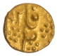 Cuddapah region Gold Half Fanam 42 RY Coin of Aurangzeb Alamgir.