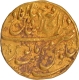 Aurangzeb Alamgir Shahjahanabad Dar ul Khilafa Mint Gold Mohur Coin of AH 1081 and 13 RY