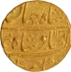 Shah Jahan II Rafi ud Daula Shahjahanabad Dar ul Khilafa Mint Gold Mohur Coin with Hijri year 1131 and Ahad RY.