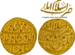 Unlisted date Muhammad Shah Islamabad Mint Gold Mohur Coin of AH 1156 /26 RY Complete mint name & Date.