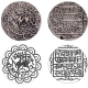 Very Rare Tripura Kingdom Amara Manikya Silver Tanka Coin with Digvijayi legend of Saka Era 1502.