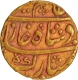 Very  Rare Mahe Indrapur  Mint  Gold Mohur 5  Ry In the name of Alamgir II Coin of Bharatpur.