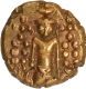 Deity Vishnu standing Gold Star Pagoda Coin of Madras Presidency.