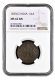 Rare NGC MS 62 BN Graded Copper One Quarter Anna Coin of 1835 of East India Company of Madras Mint.