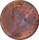 Very Rare Copper One Quarter Anna Coin of Calcutta Mint of 1898 with Uncirculated Condition.