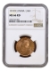 Very Rare NGC MS 66 RD Graded Top Pop 1917 King George V Bronze One Quarter Anna Coin of Calcutta Mint.