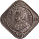 Cupro Nickel Two Annas Coin of 1925 of Calcutta Mint of King George V.