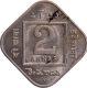 Cupro Nickel Two Annas Coin of 1925 of Calcutta Mint of King George V.