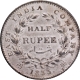 Rare Silver Half Rupee Coin of King William IIII of Calcutta Mint of 1835.