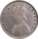 Extremely Rare Year of 1883 Silver Half Rupee Coin of Victoria Empress of Calcutta Mint.