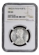 Very Rare Unlisted 1862 NGC MS 62 Graded Silver One Rupee Coin of Victoria Queen of Bombay Mint.